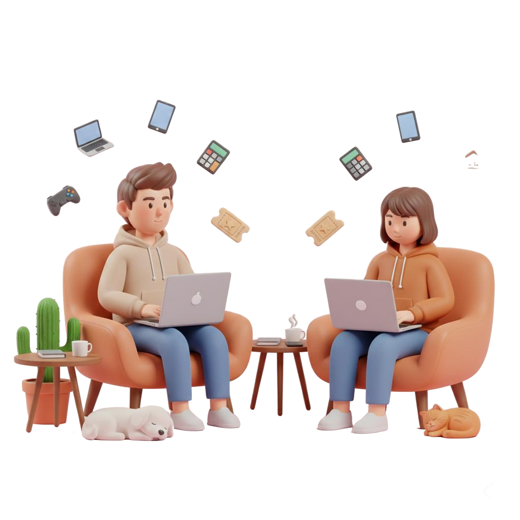 RentMora Login Illustration